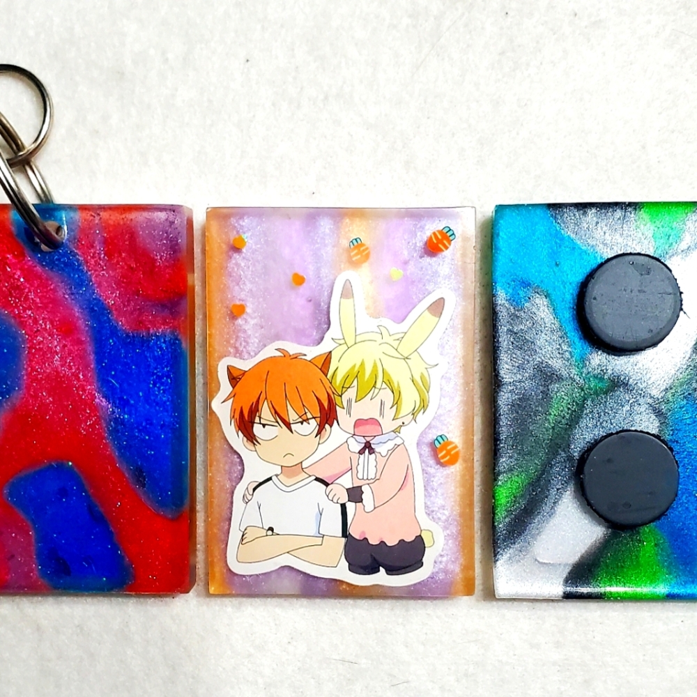 Fruits Basket Keychain or Fridge Magnet *Your Choice*